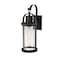 Z-Lite Roundhouse 1 Light Outdoor Wall Sconce, Black And Clear Seedy 569B-BK - alternate 2